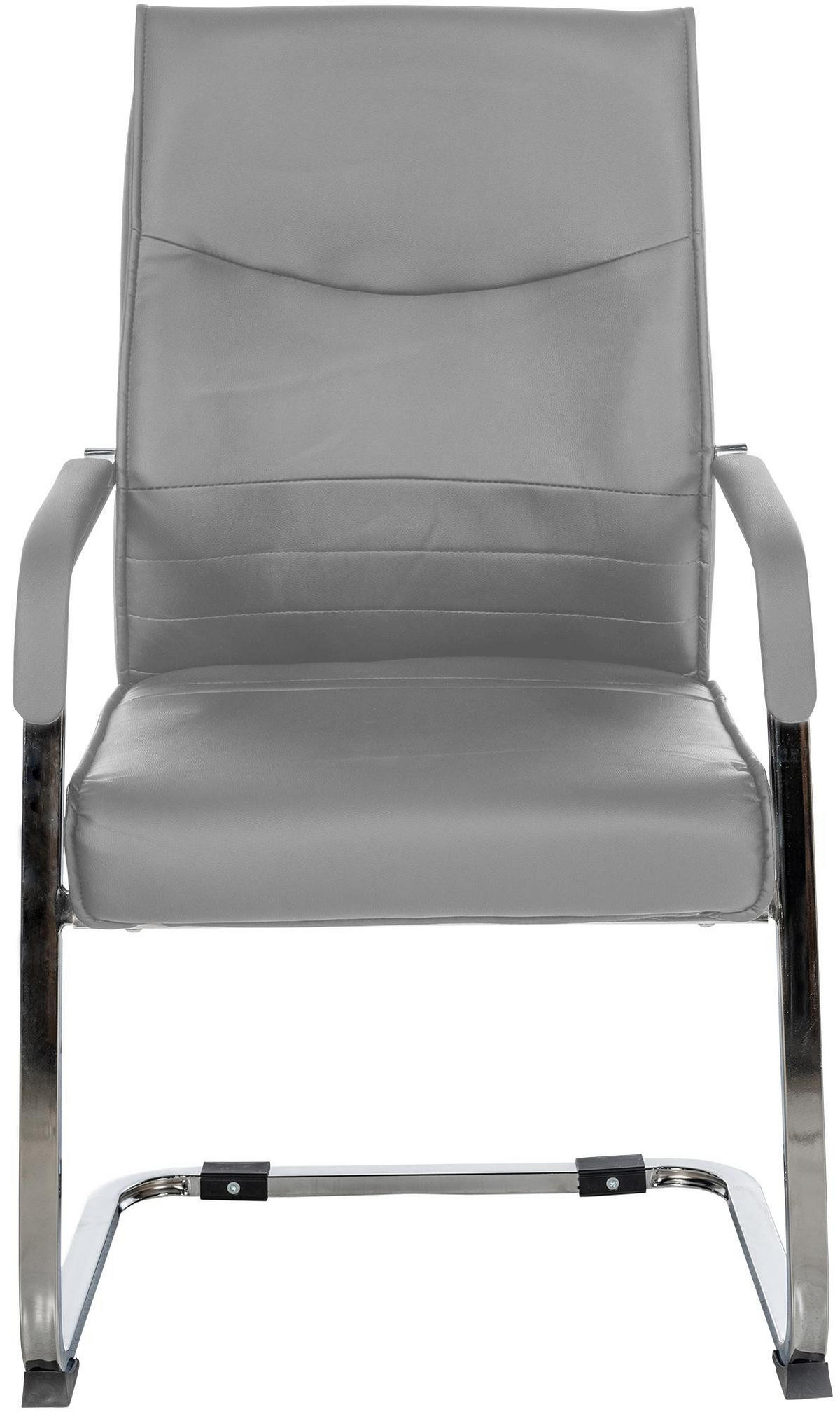 SCHWINGSTUHL Lederlook Grau - Grau, Textil/Metall (55/88/60cm) - CLP
