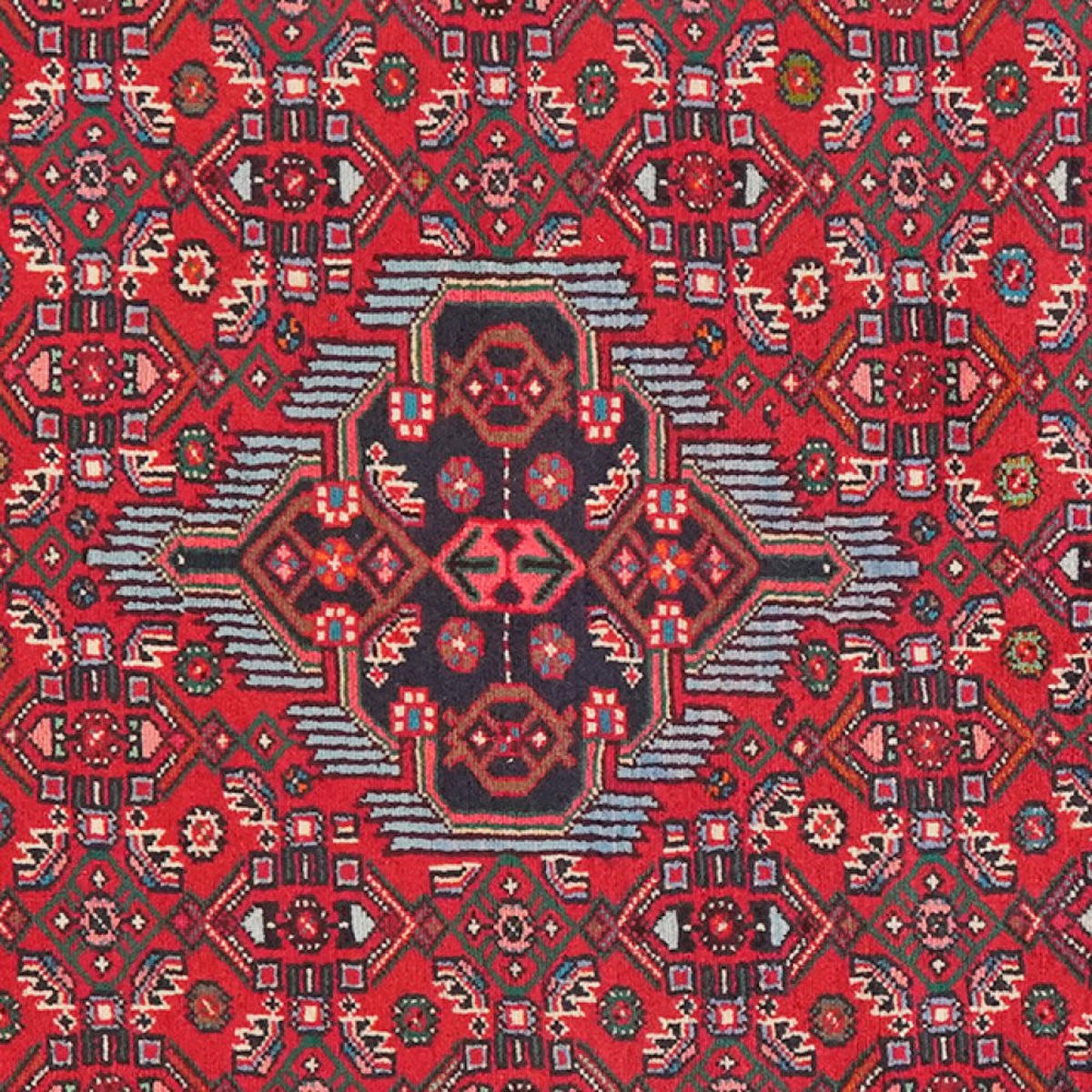 ORIENTTEPPICH handgeknüpft Assadabad Rot 151/105 cm Schurwolle - Rot, Textil (105/151cm) - Looma