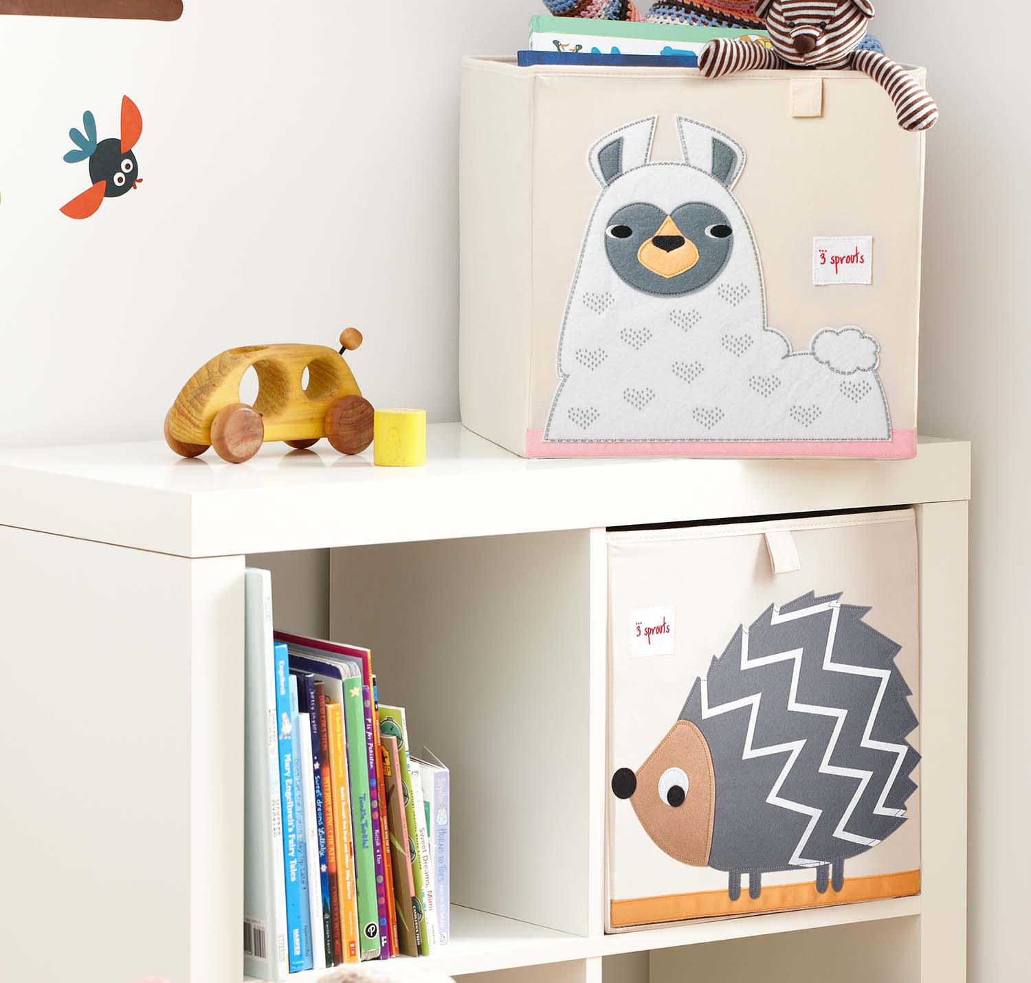 AUFBEWAHRUNGSBOX Lama 33x33x33cm - Naturfarben, Textil (33/33cm) - 3Sprouts