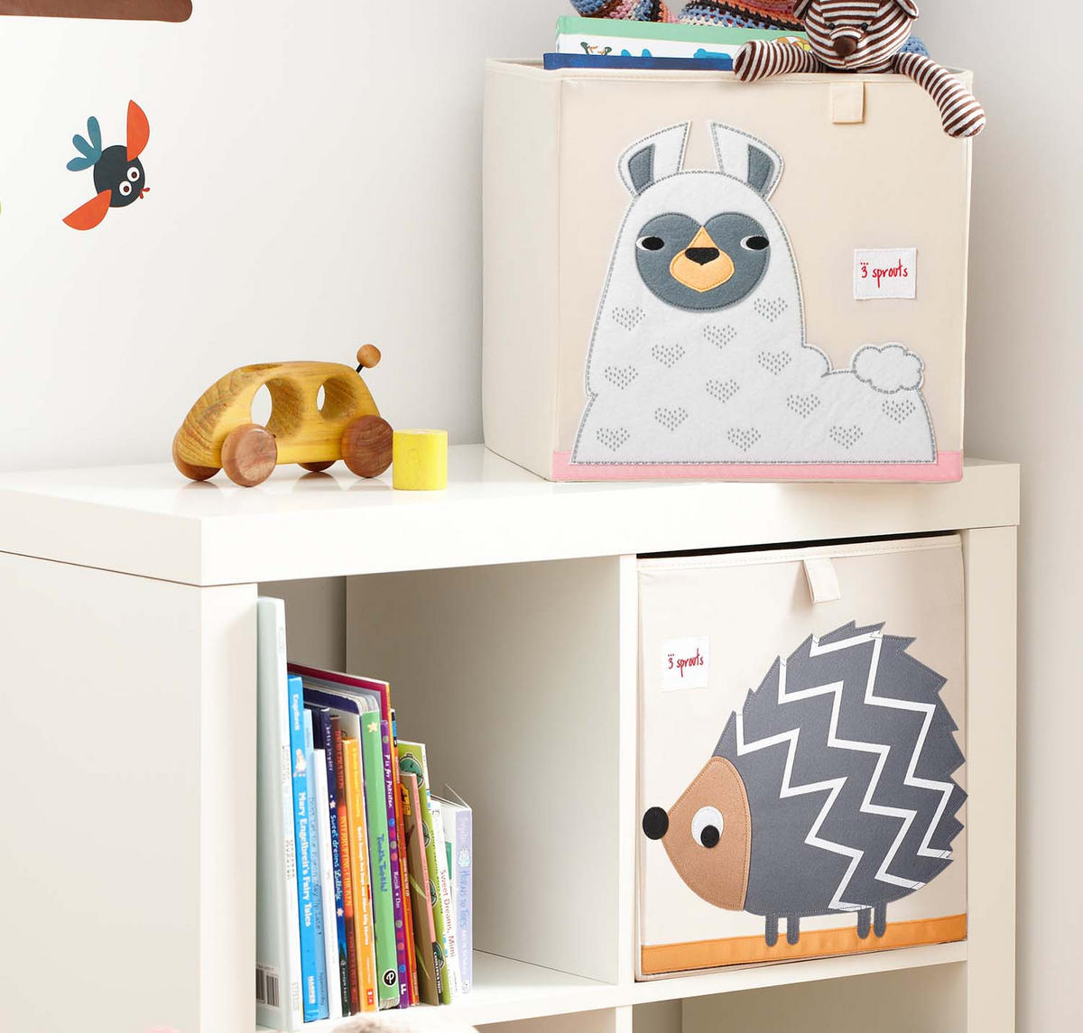 AUFBEWAHRUNGSBOX Lama 33x33x33cm - Naturfarben, Textil (33/33cm) - 3Sprouts