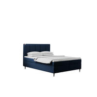 BOXBETT Mit Bettkasten Und Matratze POEL Blau 180x200 cm H2-Pocket - Violett, Holz/Textil (180/200cm) - Kaiser Möbel