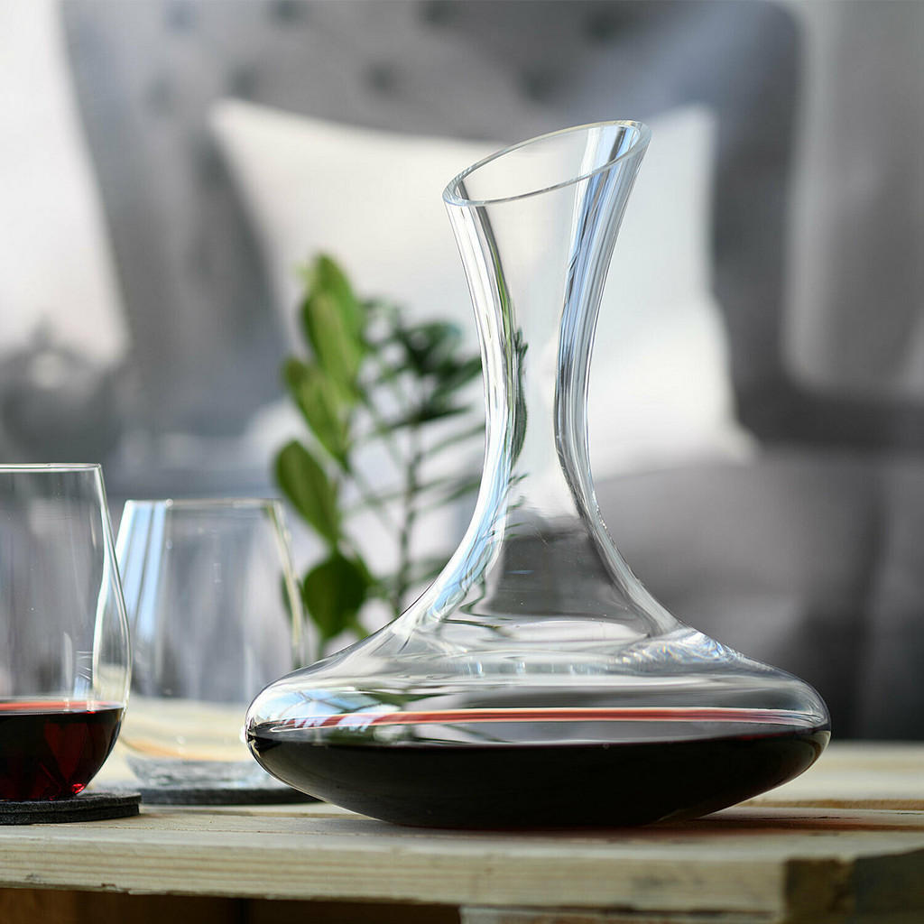 Thumbnail - Krosno Glass Wein-Dekanter, Transparent, Glas, 1.5 L, Hergestellt in Europa, handgemacht, Essen & Trinken, Gläser, Dekan...