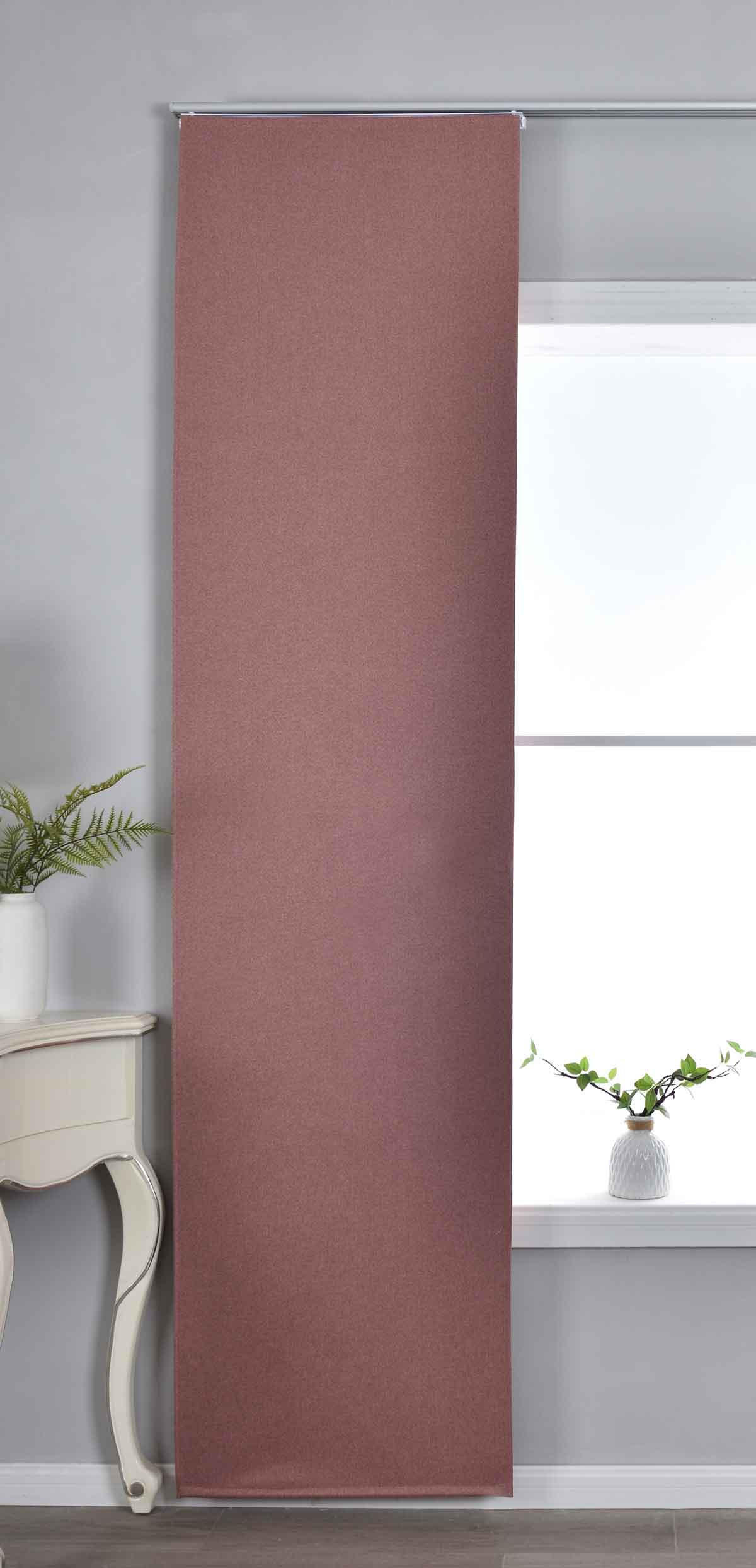 SCHIEBEVORHANG »München Dark« HxB 245x60 cm Altrosa - Altrosa, Textil (60/245/245cm) - Gardinenbox
