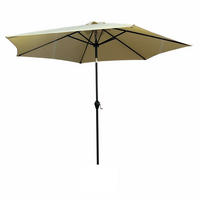 ZAHRADNÍ PARASOL Béžový 270/235/270 - béžová, kov/textil (270/270cm) - RAUMHIRSCH FURNITURE
