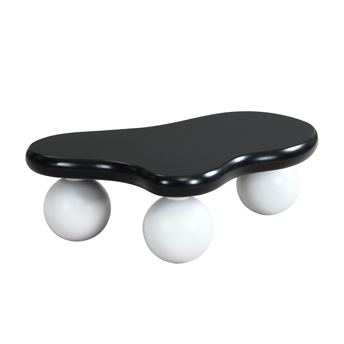 COUCHTISCH Cloud-Form LED 16-Farben Modern Schwarz-Weiß - Weiß, Holz (109.22/77.47/15.24cm) - FLIEKS