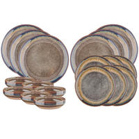 SERVICE Die Essentials Genesis - 18 Teile - Basalt - Braun, Keramik (1/1/1cm) - Björn