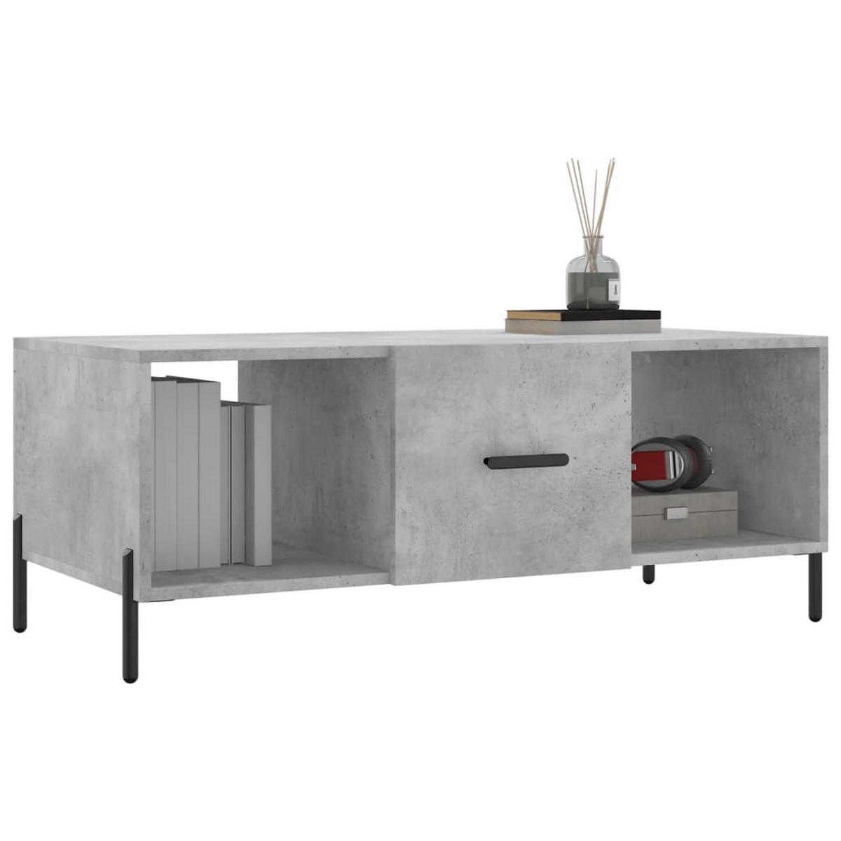 COUCHTISCH Betongrau 102x50x40 cm Holzwerkstoff - Grau, Holzwerkstoff (102/50/40cm) - furnicato