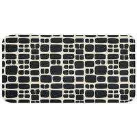 KOUPELNOVÁ PŘEDLOŽKA Moderní - organické - černé 120x60 cm - antracitová, textil/plast (120/60cm)