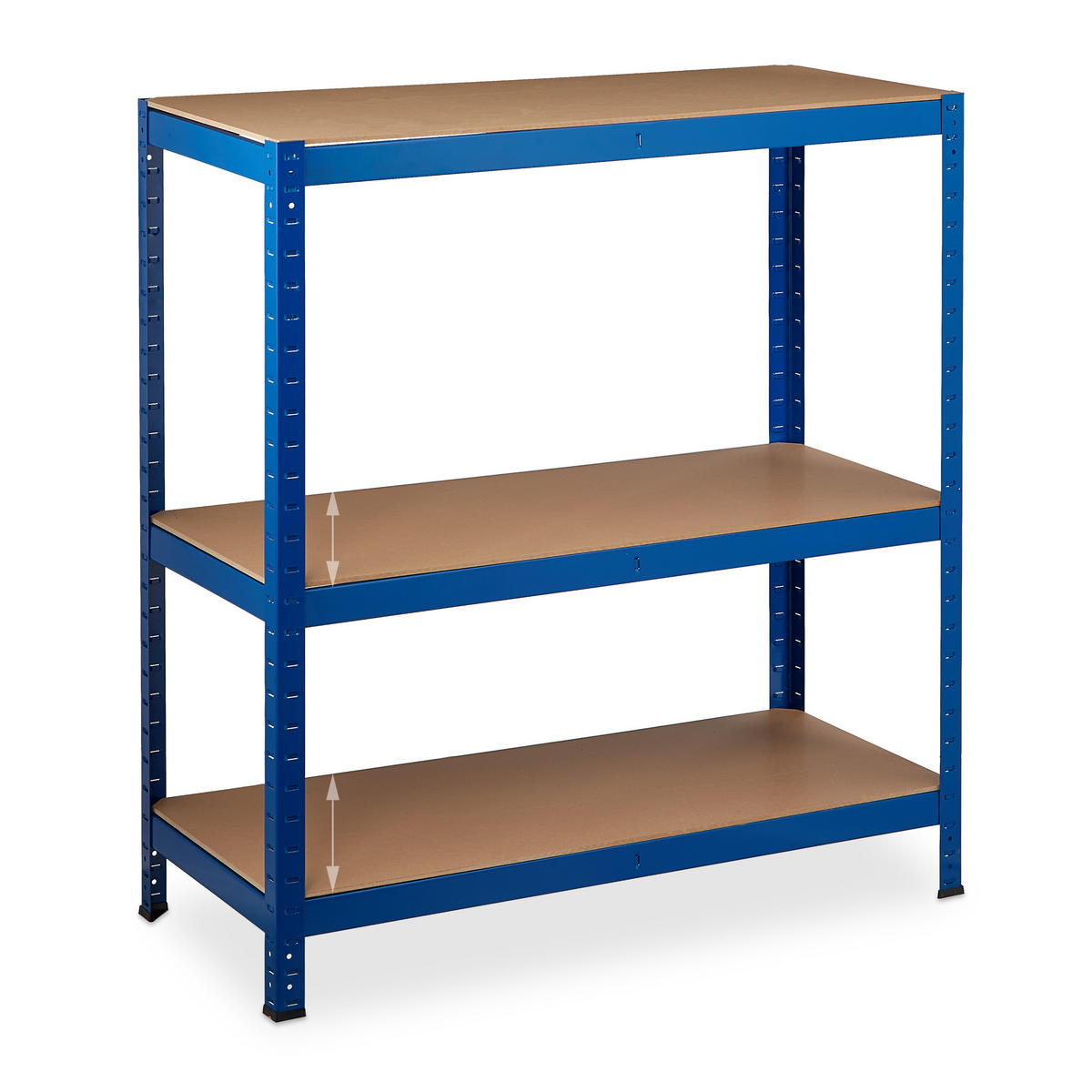 SCHWERLASTREGAL - Multicolor, Holzwerkstoff/Kunststoff (100/220/45cm) - Relaxdays