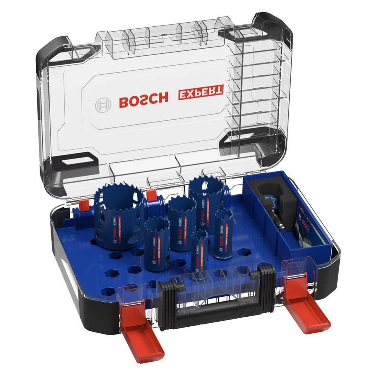 BOSCH Expert Tough Material Lochsägen Set 22 - 68 mm 9 tlg. ( 2608900446 ) Carbide Universal - Multicolor, Kunststoff (36.4/25.5/11.8cm) - Bosch Professional
