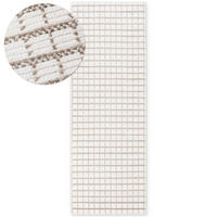 SOFT-TEPPICH Jacky Weiß-Beige 80x220 cm - Hellbraun, Textil (80/220cm) - Tesso Living
