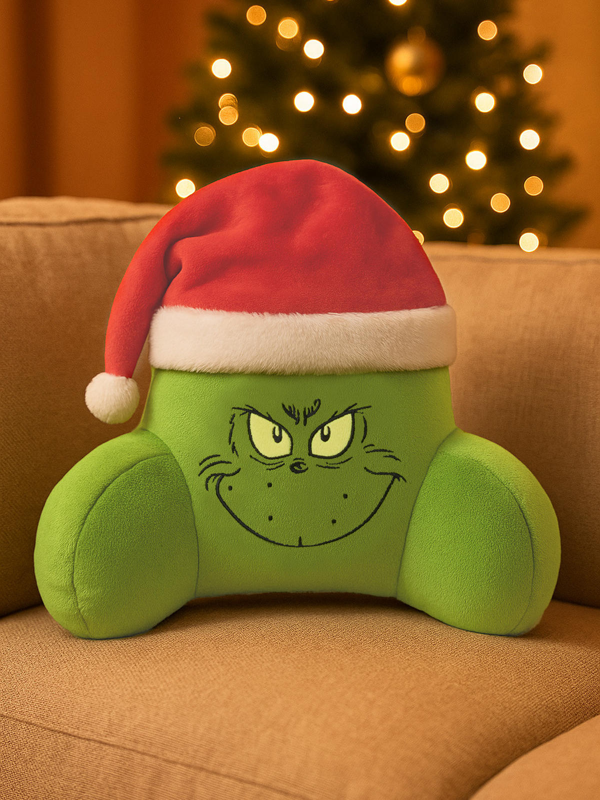 NACKENKISSEN The Grinch Grün 40 x 38 cm - Grün, Textil (40/38cm) - United Labels