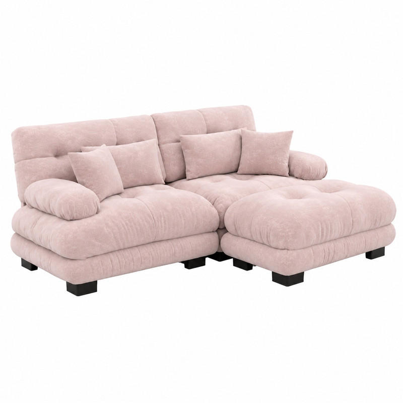 Meubliv Sofa Pink 220.1x145 cm