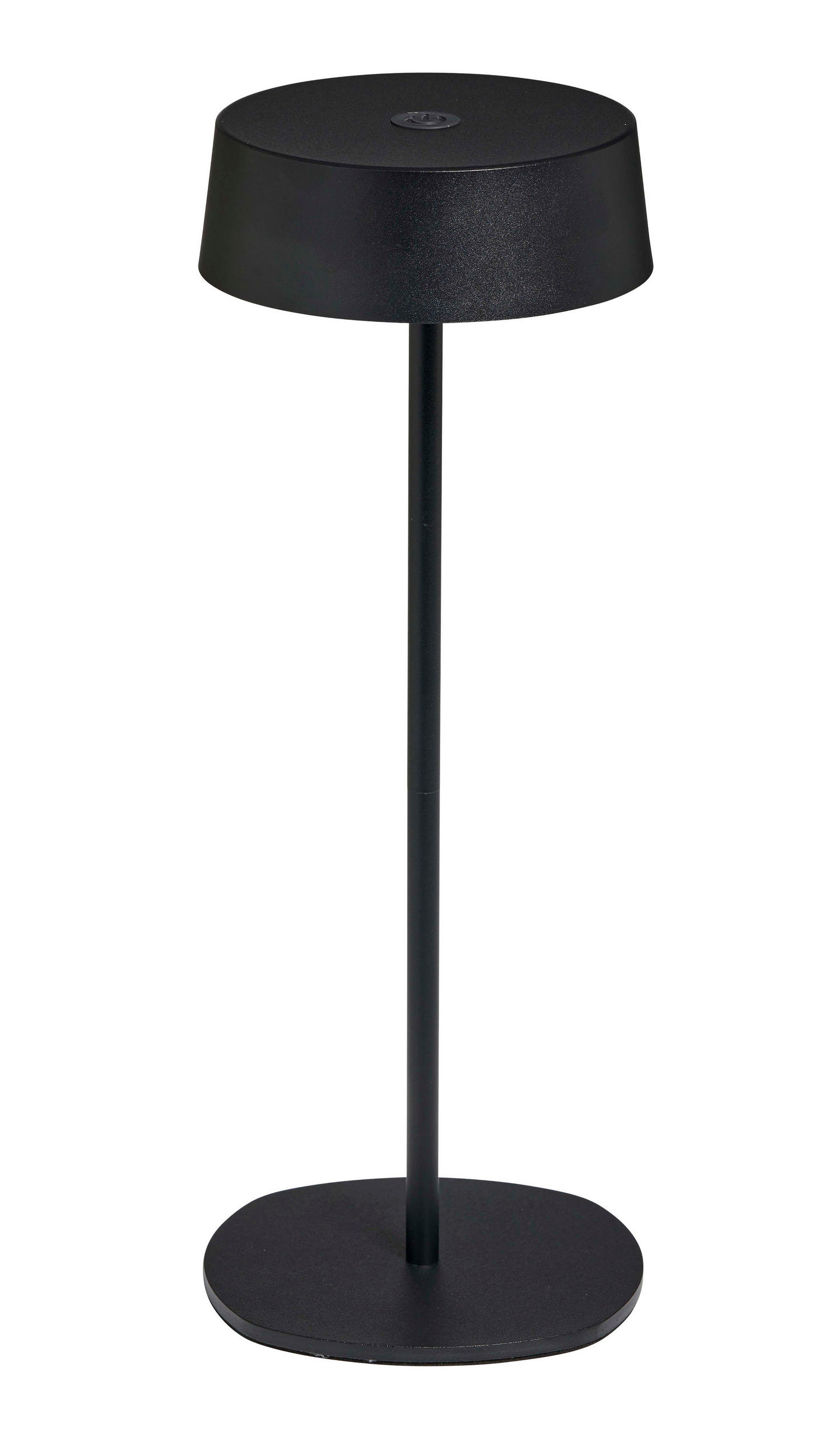 LED-TISCHLEUCHTE - elegante, dimmbare Akku-Leuchte mit Metallgehäuse und IP54 für Innen und Außen, höhenverstellbar - Schwarz, Metall (13.5/13.5/36cm) - Northpoint