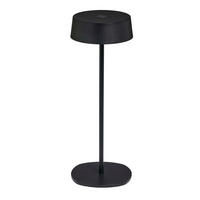LED-TISCHLEUCHTE - elegante, dimmbare Akku-Leuchte mit Metallgehäuse und IP54 für Innen und Außen, höhenverstellbar - Schwarz, Metall (13.5/13.5/36cm) - Northpoint
