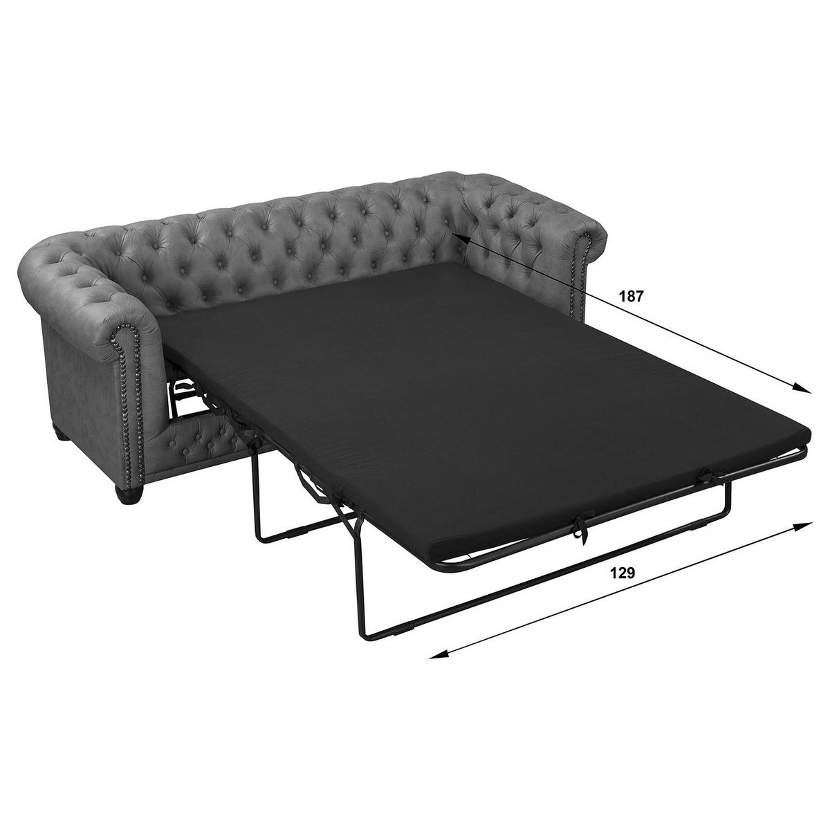 3-SITZER SOFA - Braun, Kunststoff (203/72/86cm) - home24