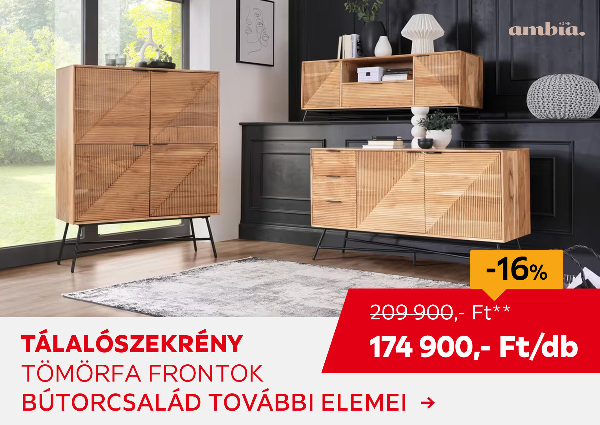 TÁLALÓSZEKRÉNY Kiemelt termék 209900 Ft.- helyett 174900 Ft.-