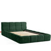 POLSTERBETT AERI 140/160/180/200 mit Rahmen und Bettkasten, dunkelgrün - Dunkelgrün, Holz/Holzwerkstoff (140/200cm) - KONSIMO®