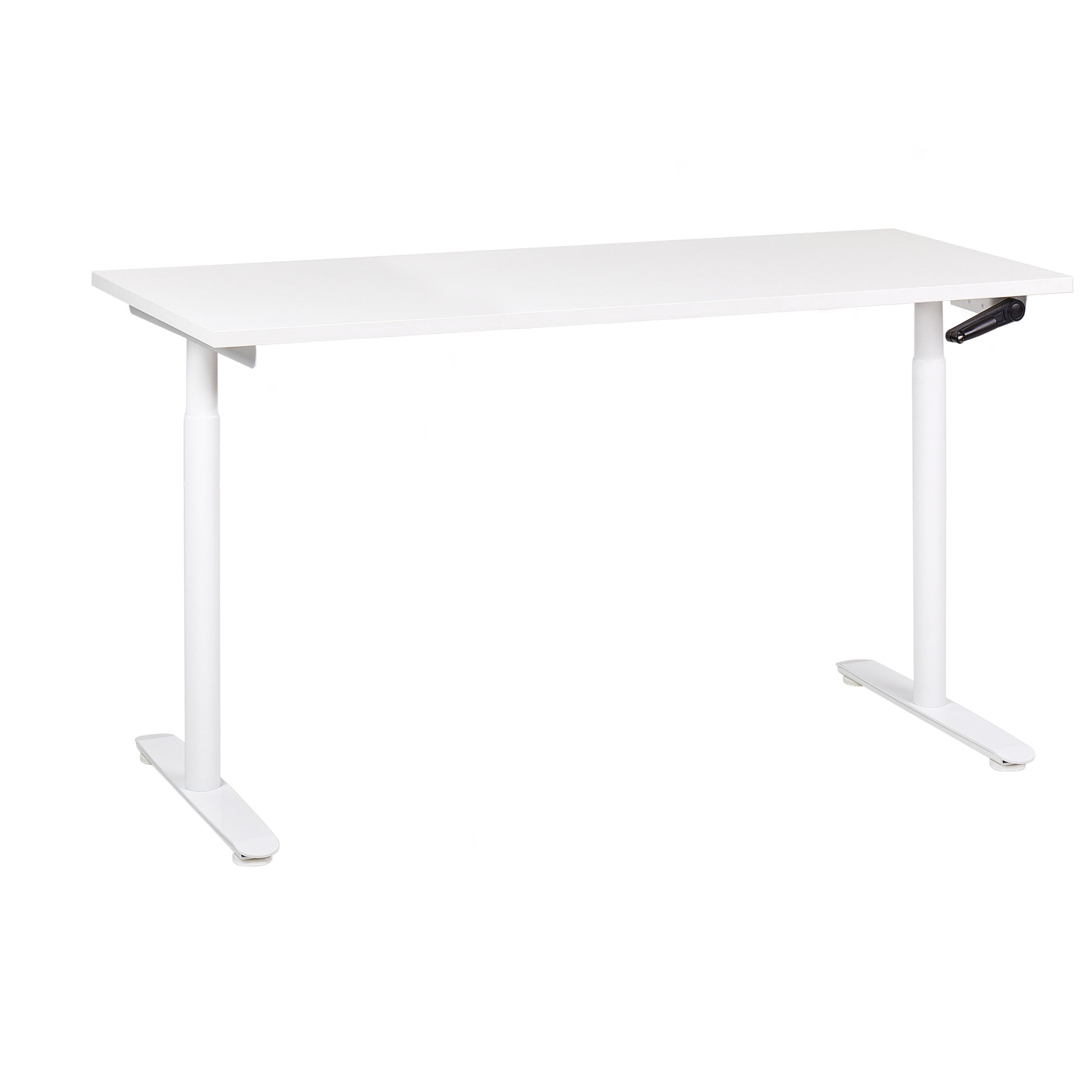Beliani PSACÍ STŮL bílý 160/72 cm manuální výškově nastavitelný Destin IV