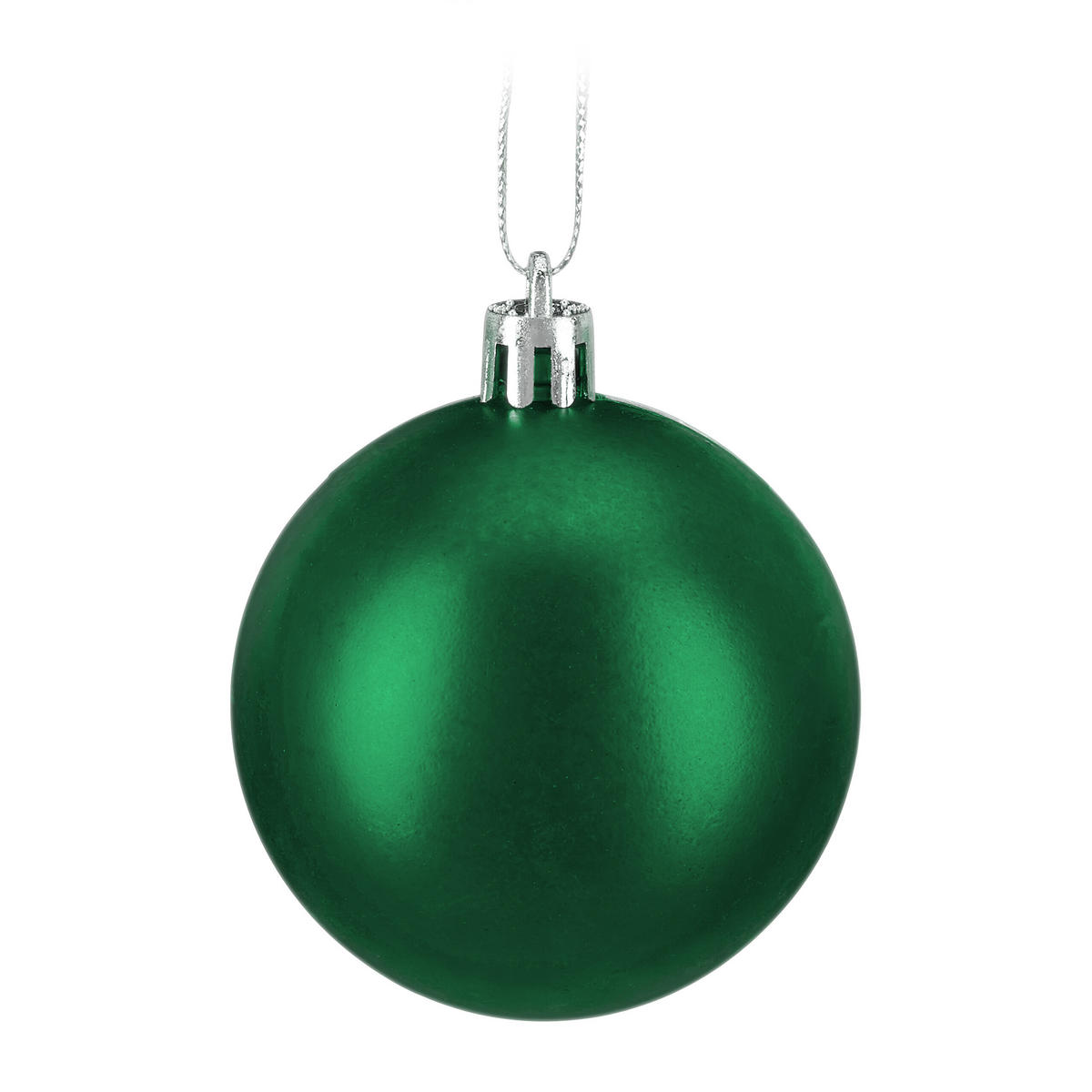 150-TLG.WEIHNACHTSKUGELN-SET - Dunkelgrün, Kunststoff (6/7/6cm) - Relaxdays