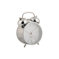 WECKER Pearl Glow 8/8/12 cm - Silberfarben, Metall (8/12/8cm) - Karlsson