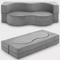 GÄSTESOFA Leova 200x90x30cm Hellgrau - Hellgrau, Textil (90/30/200cm) - Beautissu 