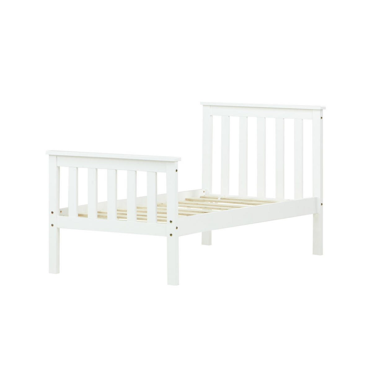 KINDERBETT 70/140 weiß - Weiß, Holz (70/140cm) - Homestyle4u
