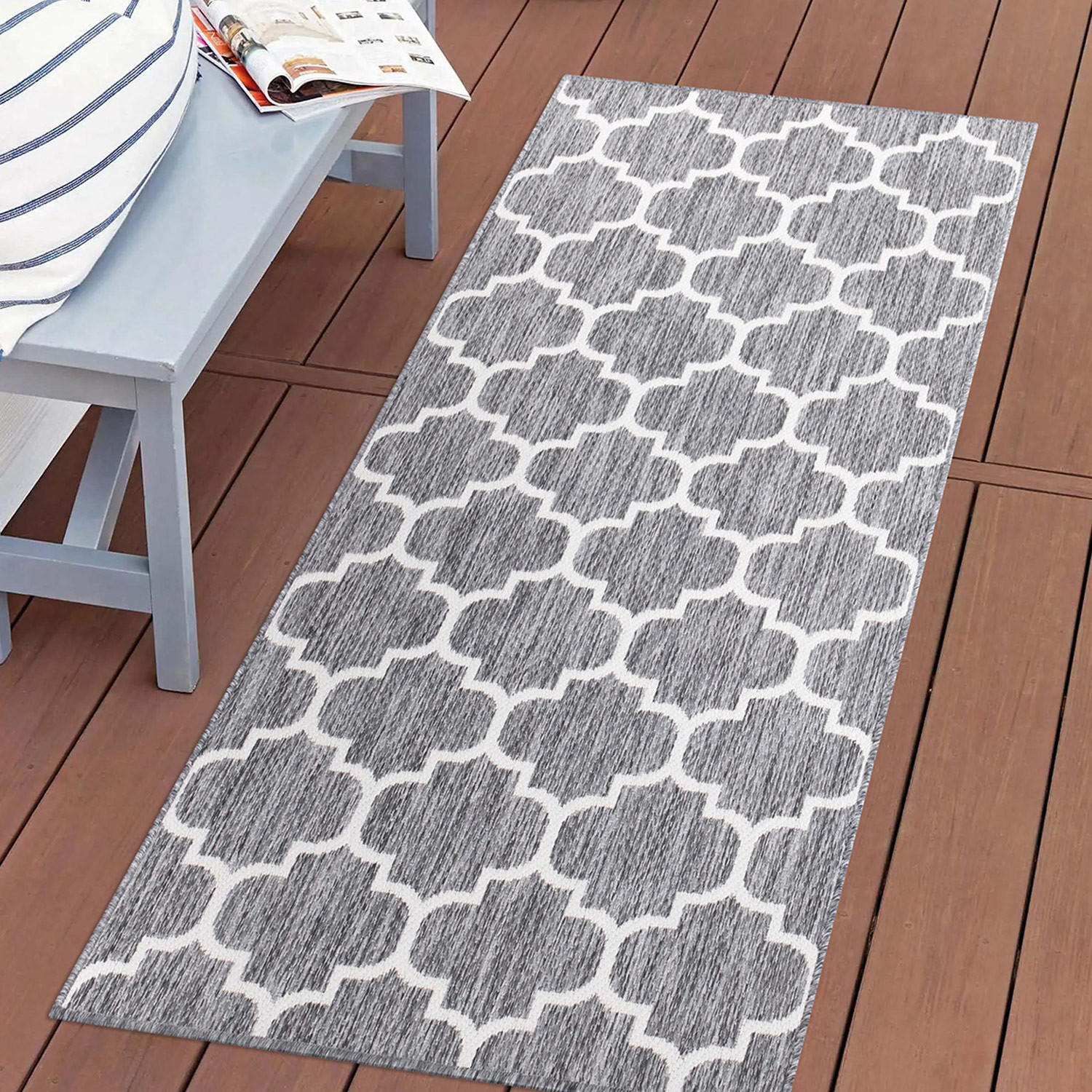 OUTDOOR-TEPPICH Sun 462 Grau 80x150 cm - Grau, Textil (80/150cm) - carpet city