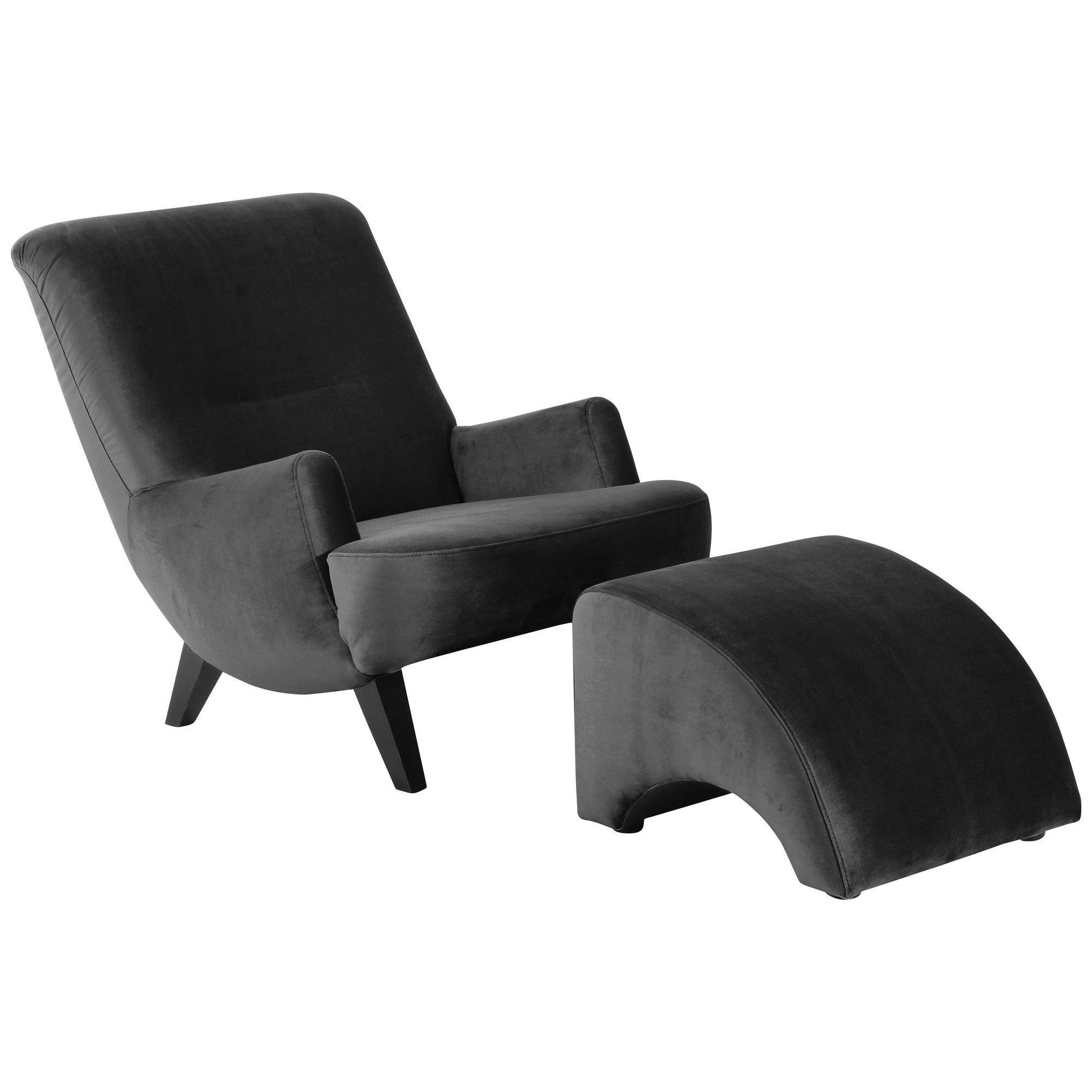 SESSEL Kajsa 71x80x101 Bezug Samtvelours Buche schwarz/schwarz - Schwarz, Kunststoff (101/80/71cm) - 58aufmkessel