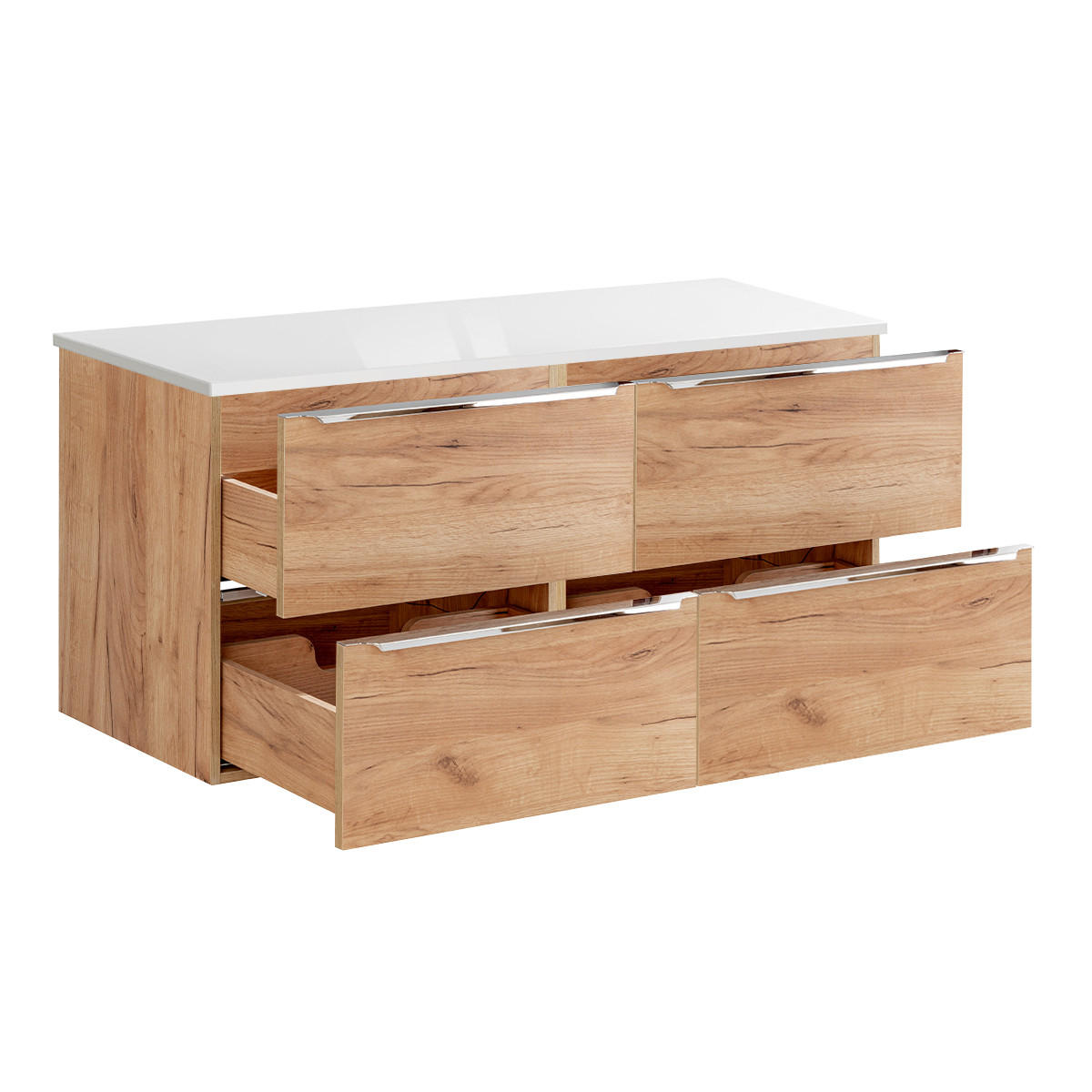 WASCHTISCHUNTERSCHRANK 120.4cm April Holz - Braun, Holzwerkstoff (120.4/59/46cm) - Petits-meubles