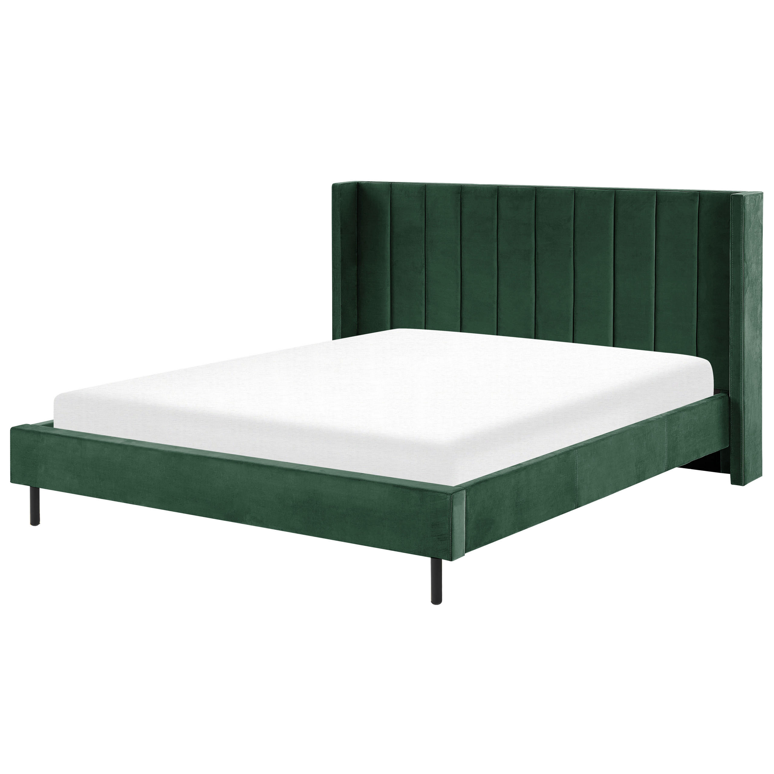 BETT mit Lattenrost 180x200 cm Grün Villette - Grün, Textil (180/200cm) - Beliani