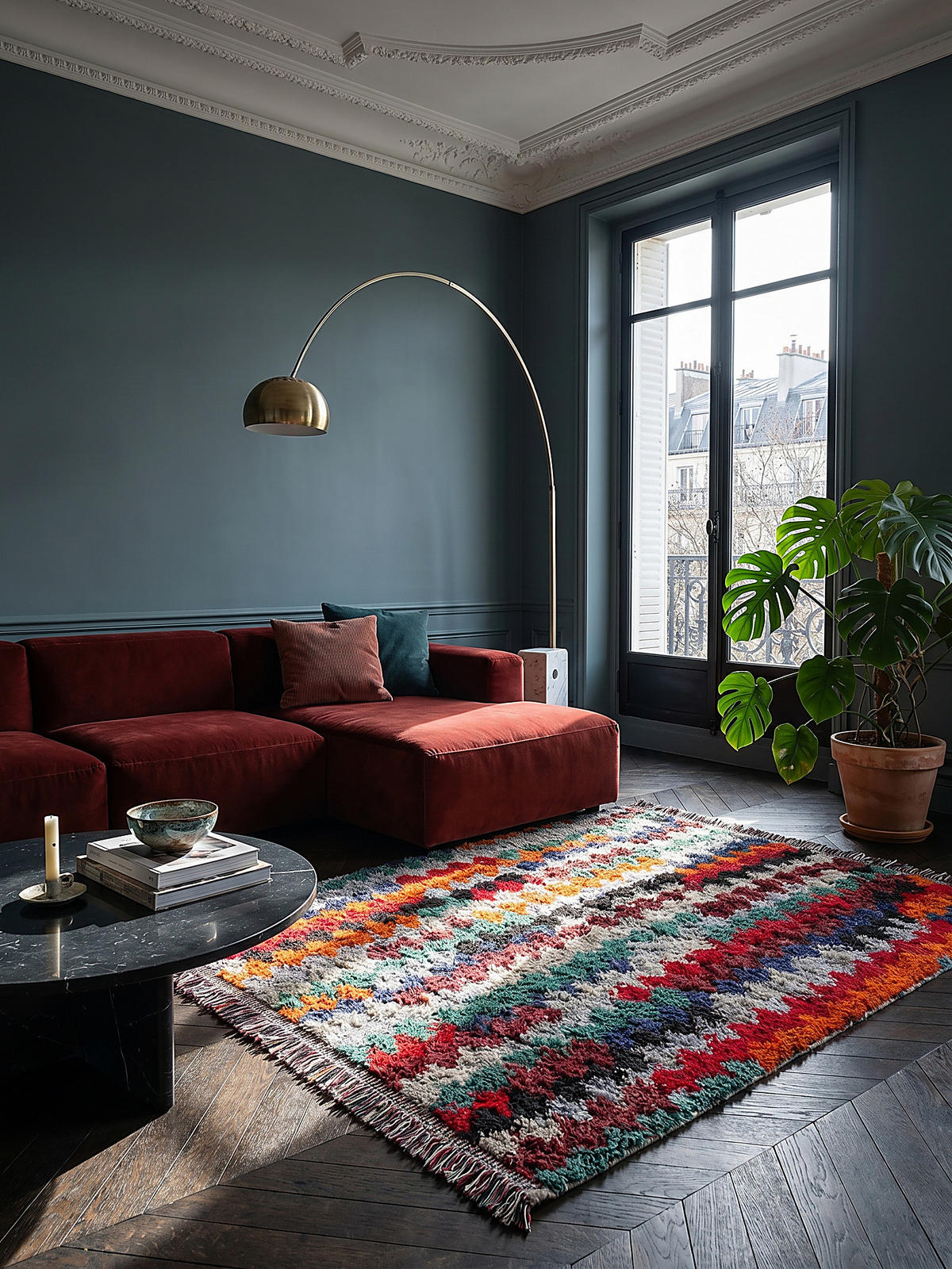 TEPPICH Hochflor mit Fransen TAFRAUT in Bunt, im Berber-Stil, aus Polyester, 200 x 300 cm - Multicolor, Textil (300/200cm) - KADIMA DESIGN