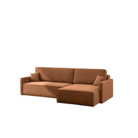 ECKSOFA Louis Salvador - Braun, Holzwerkstoff/Textil (250/142cm) - Fun Möbel