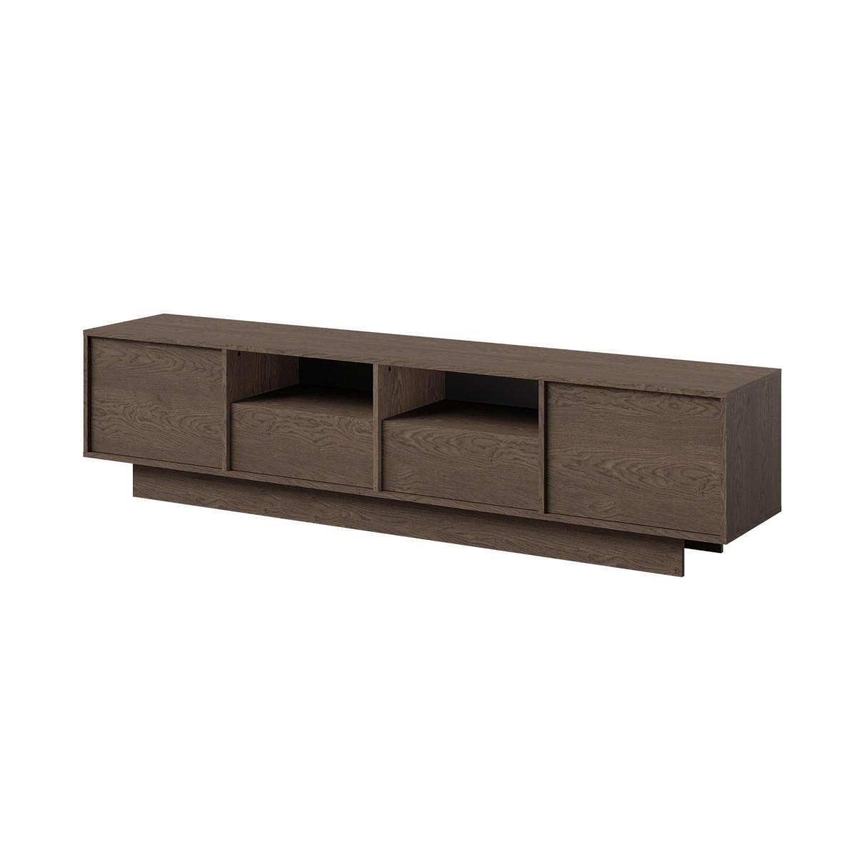 TV-LOWBOARD Balsi 2D2S 215 Baltic Storm (stehend) - Walnussfarben, Holzwerkstoff (215/52/42cm) - mzm24