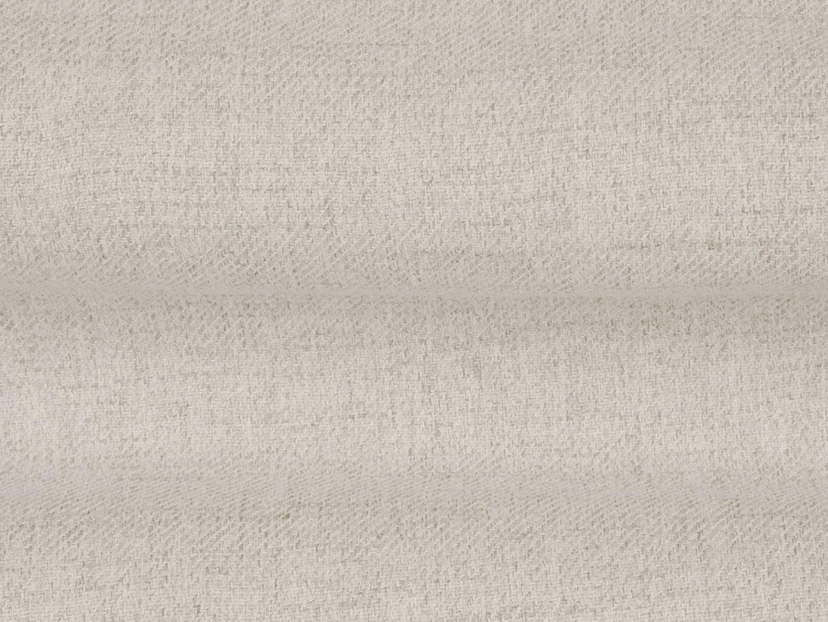 PANORAMASOFA rechts Mamaia aus strukturiertem Stoff leichtes beige 7 Sitzplätze - Creme, Textil (256/75/327cm) - Micadoni