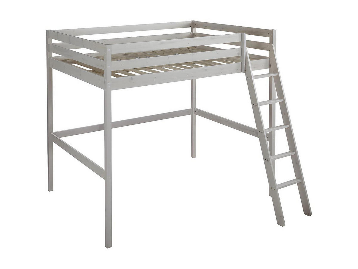 HOCHBETT - 2 -Sitzer - Kiefer - weiß - GEDEON - Weiß, Holz (203.5/198cm) - Vente-Unique