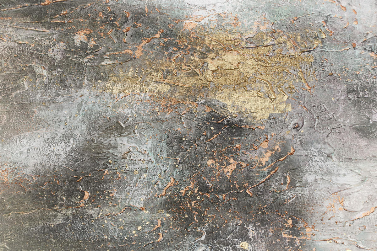 GEMÄLDE Ruhe vorm Sturm auf Keilrahmen 140x70 cm - Grün, Holz (140/70cm) - YS-art gallery