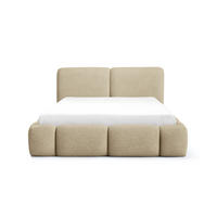 POLSTERBETT Mit Bettkasten, Stoff Doha, Beige, 160x200 cm, ABIK - Beige, Holz (160/200cm) - Kaiser Möbel