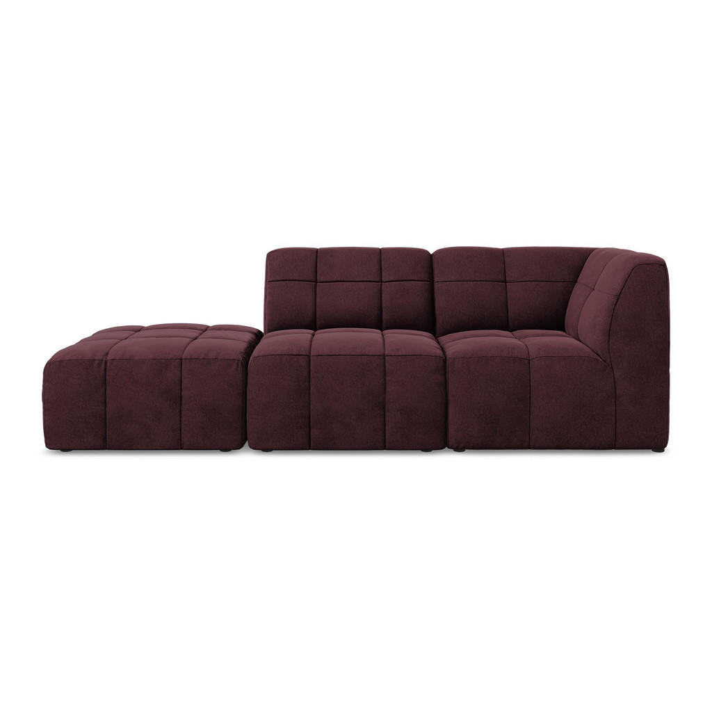 Thumbnail - Makamii Ecksofa, Weinrot, Textil, Holzwerkstoff, 3-Sitzer, 240x90 cm, Hergestellt in Europa, Oeko-Tex®, Wohnzimmer, Sofa...