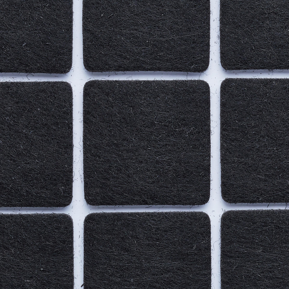 180XFILZGLEITER - Schwarz, Textil (3/3cm) - Relaxdays