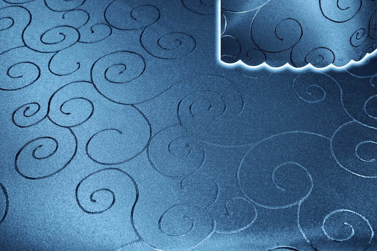 TISCHDECKE 110/140 cm Ornamente Königsblau - Blau, Textil (110/140cm) - TiborTex