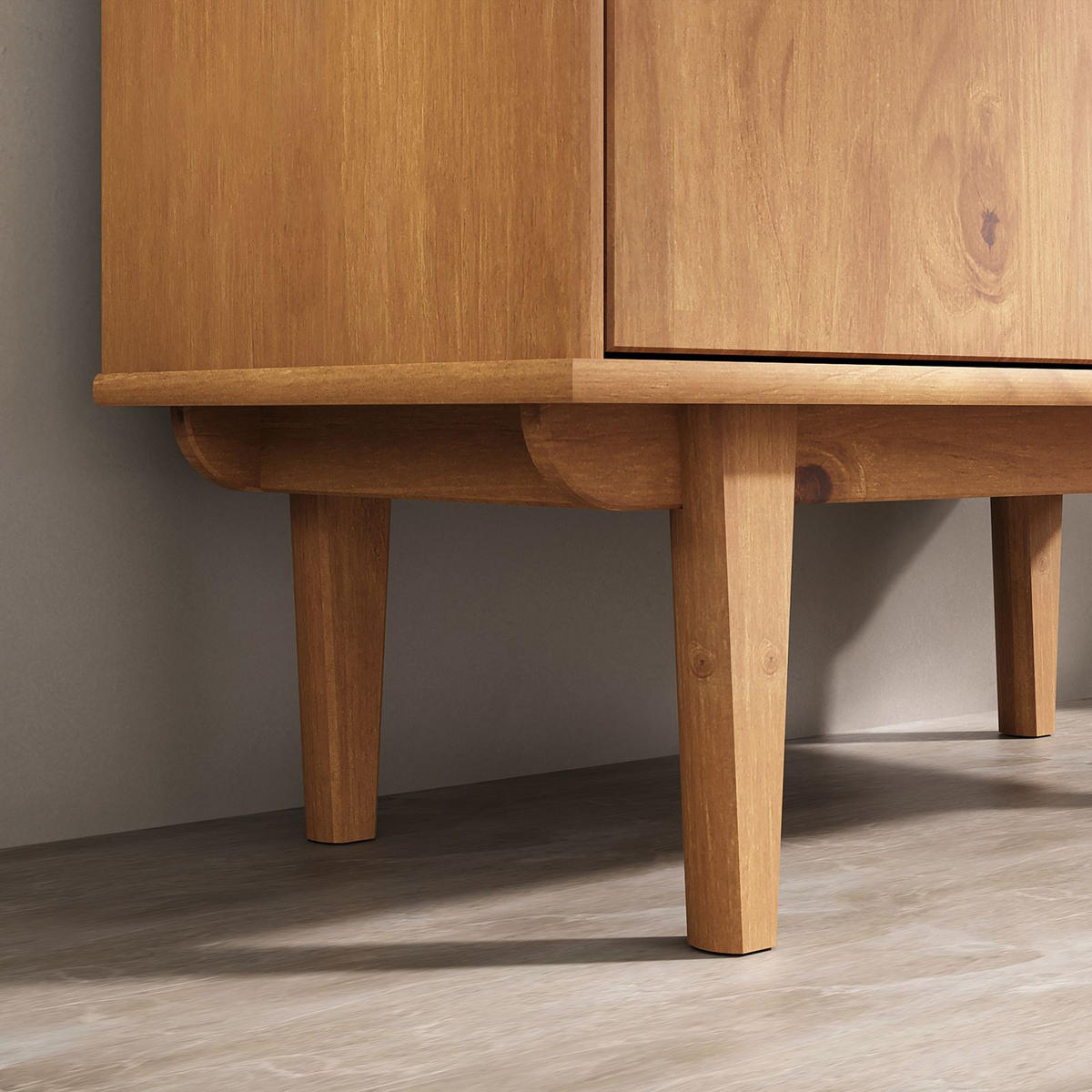 WOHNZIMMERSCHRANK SIMONA - Eichefarben, Holz (80/188/37cm) - IDIMEX