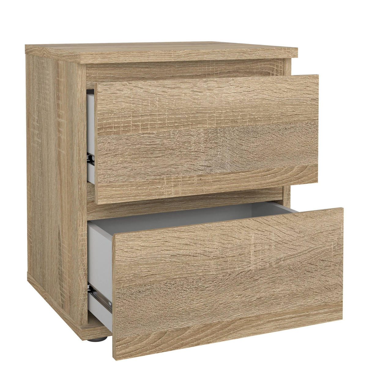 NACHTTISCH Eiche 34/40.2/48.2 cm - Braun, Holzwerkstoff (40.2/48.2/34cm) - DMORA