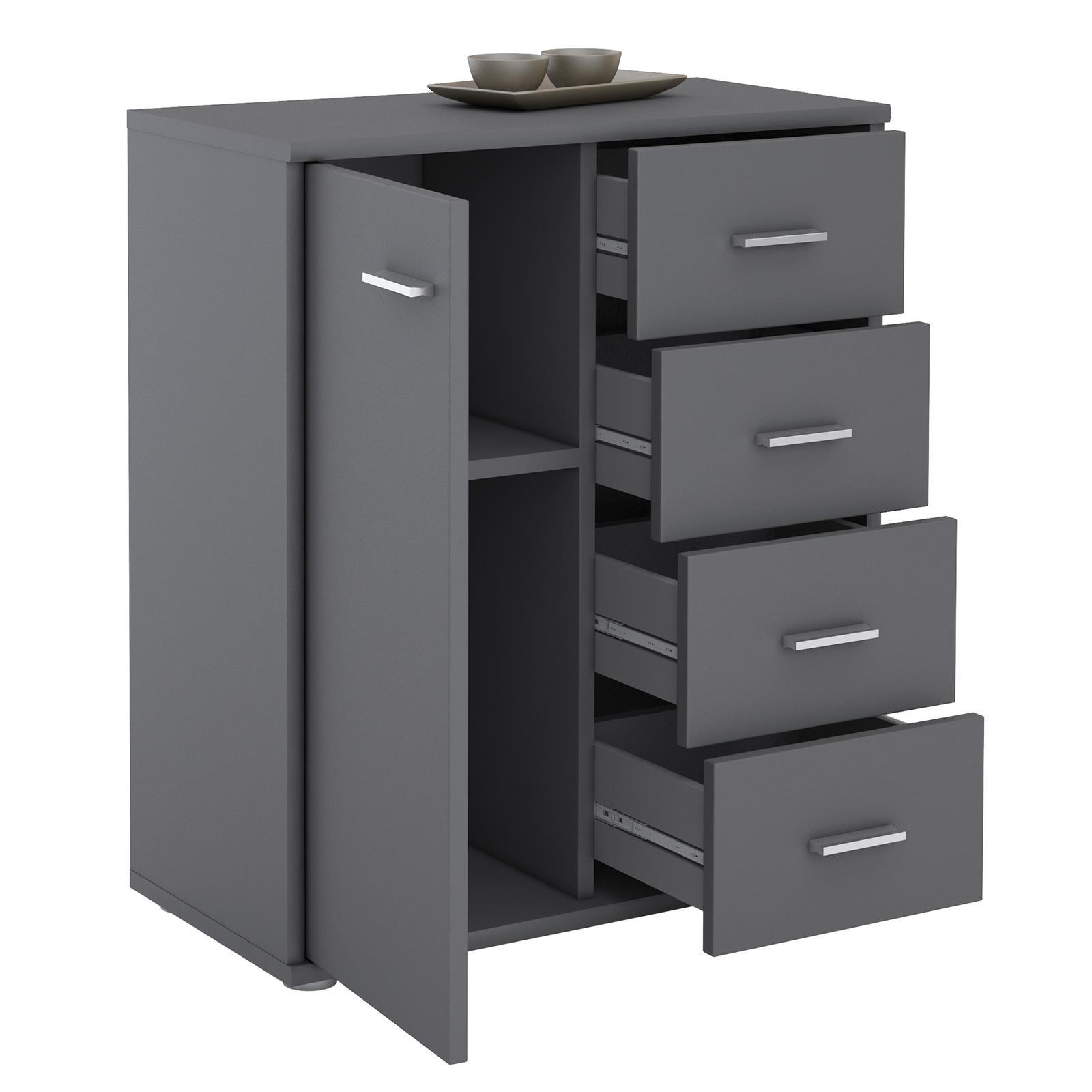 KOMMODE TIRANO - Grau, Holzwerkstoff (60/70/30cm) - CARO-Möbel