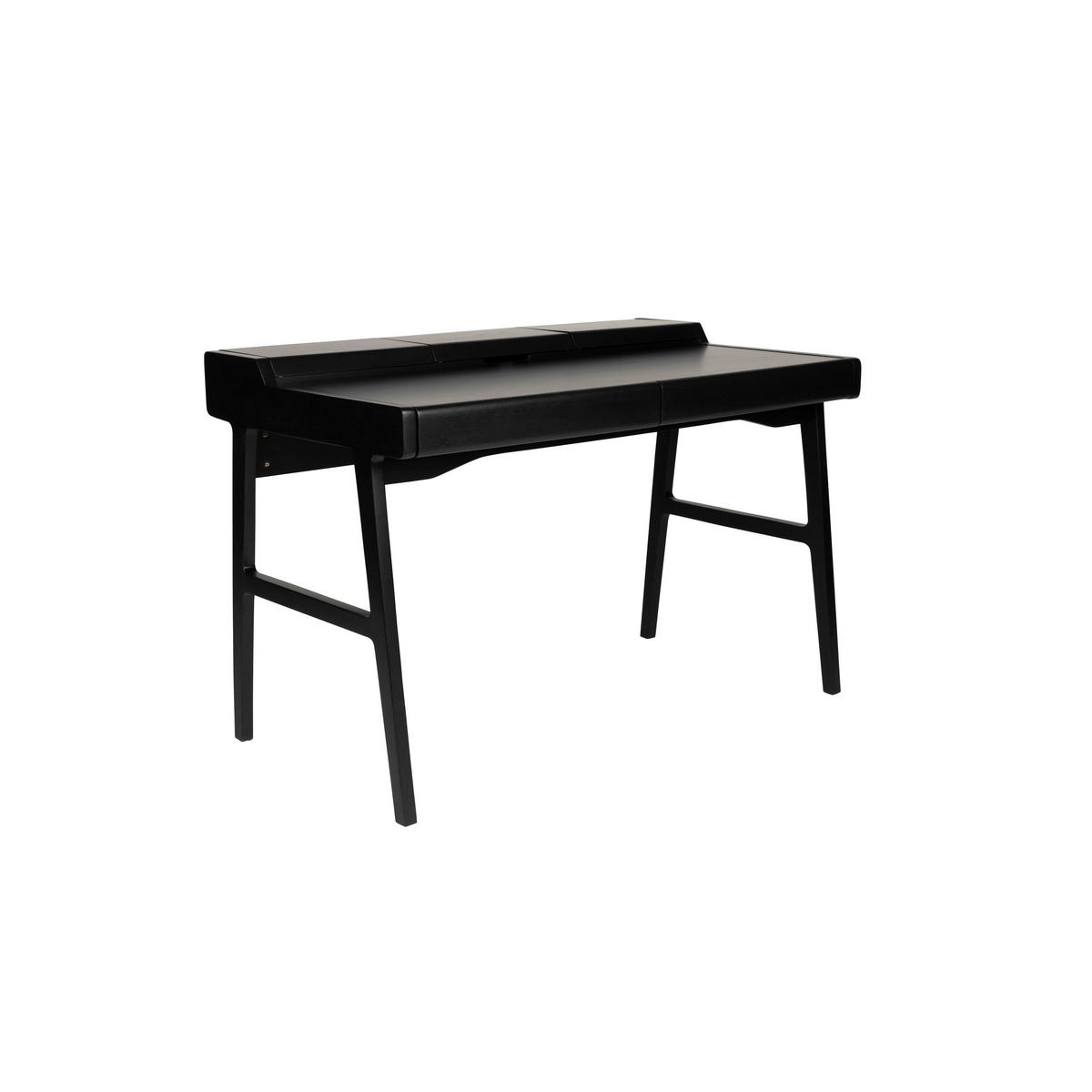 SCHREIBTISCH Kaat Schwarz - Schwarz, Holz (70/120/81cm) - Zuiver