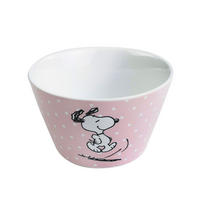MÜSLISCHALE Snoopy Porzellan Rosa mit Punkten 500 ml - Rosa, Keramik (14cm) - United Labels