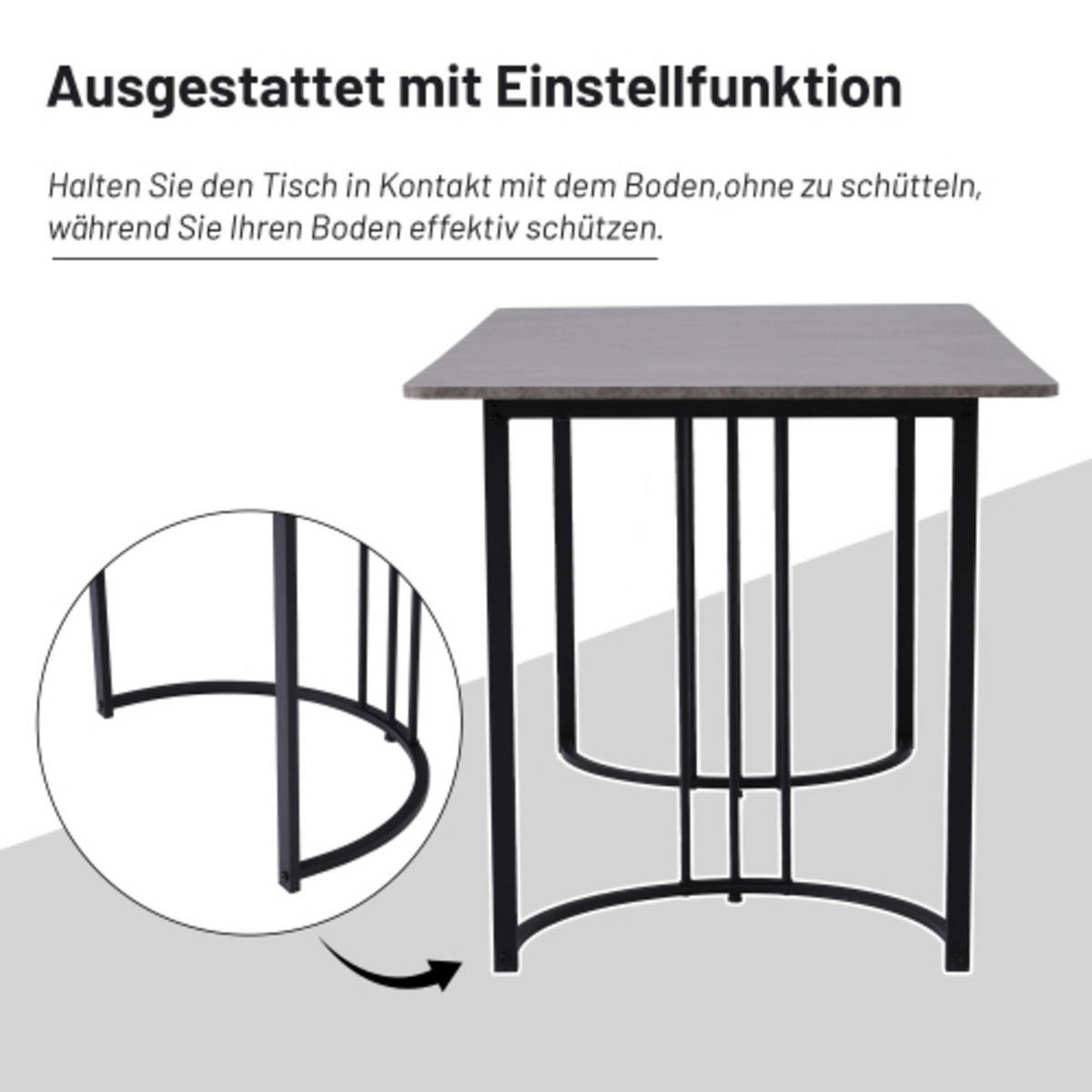 ESSGRUPPE 5-teilig mit Marmor-Look-Tisch 140×80 und vier braunen Samtstühlen mit ergonomischer Form für Küche und Esszimmer, grau-braun - Braun, Holzwerkstoff (80/75/140cm) - Luhomfu