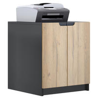 KOMMODE Logan Fronten in Eiche Natur - Eichefarben, Holzwerkstoff (51/60.5/54cm) - Vladon