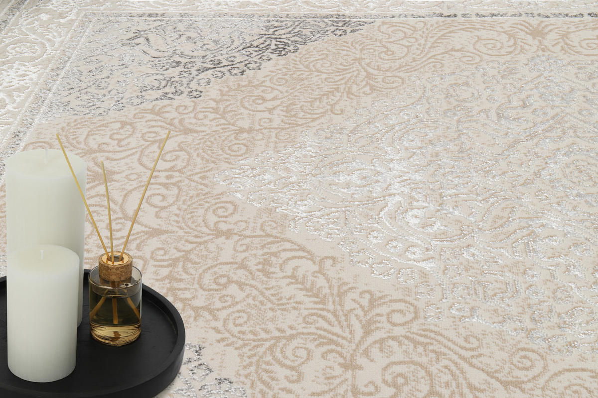 TEPPICH ARES Creme 180/250 cm - Creme, Kunststoff (180/250cm) - Tapiso