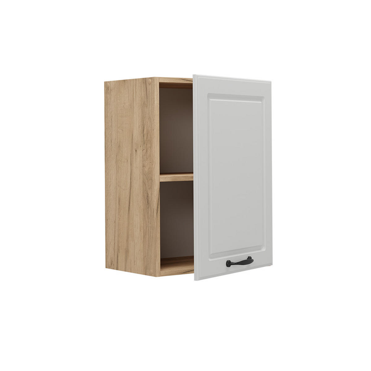 HÄNGESCHRANK R-Line Weiß Landhaus 45 cm - Honigeiche/Eiche Wotan, Holzwerkstoff (45/60/31cm) - Vicco